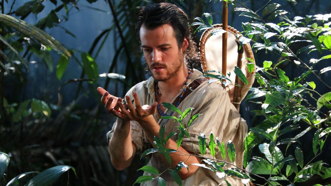 Explorer Henry Bates in the jungle from the movie Amazon Adventure