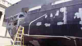 Exhibition conservation of the U-505