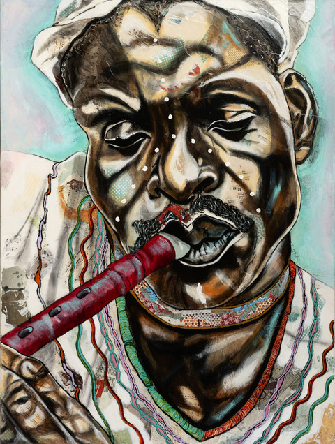 Mpiga Filimbi (Flute Player) by Romeo Robinson